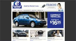 Desktop Screenshot of expressrentacar4less.com